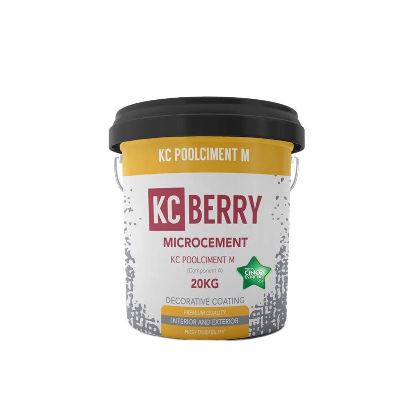 KCBerry Poolciment M — pigmented pool finishing microcement in a 20 kg bucket