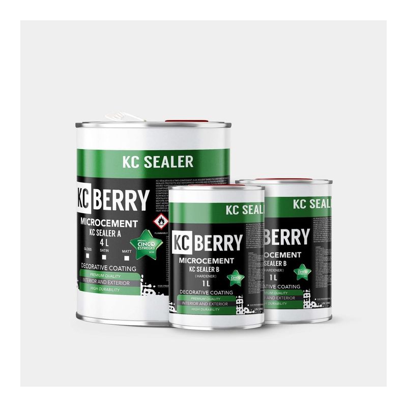 KCberry PU Sealer and Varnish — two-part polyurethane top coat, matt satin or gloss