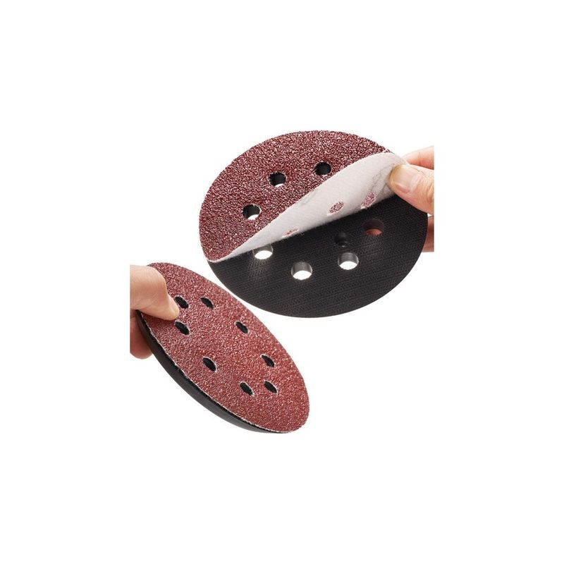 KCberry 150 mm hook-and-loop sanding discs, box of 50, for orbital sanders