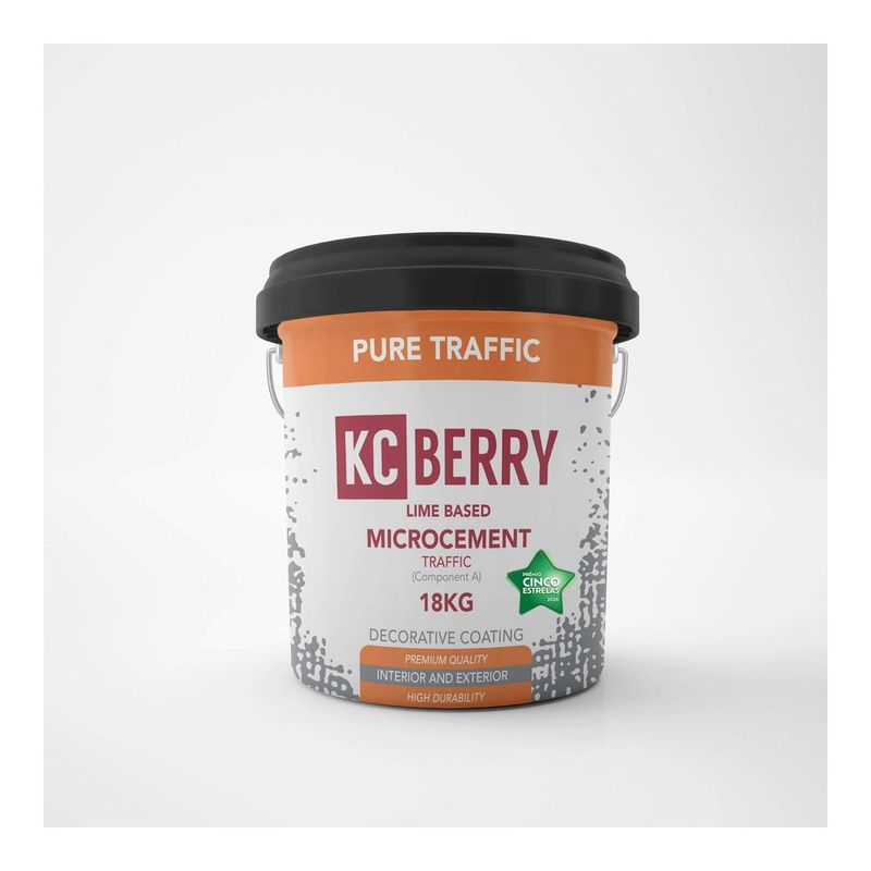 KCberry Traffic PURE — lime-based floor coat for foot traffic, 15 kg bucket
